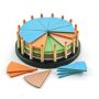 Teacher& 39 S First Choice Fraction Birthday Cake Round 51 Pieces