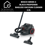 Bosch Series 4 - Black Propower Bagless Vacuum Cleaner - 2.0L