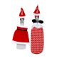Xmas - Table Decor - Wine Bottle Dress Up - Santa - 42CM - 3 Pack