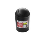 5L Fliptop Bathroom Bin Black