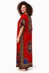 Dashiki Cotton Kaftan Short Sleeve Maxi Summer Dress Free Size Small To 2XL