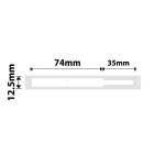 NB118 - - D11 D101 D110 H1S - 12.5X109MM - 60 White Cable Labels