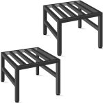 Llaxergu Plant Stand Indoor Outdoor Heavy Duty Wrought Iron Pedestal Stands Metal Plant Stand For Indoor Outdoor Sturdy Low Flow