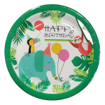 Tropical Wild Animal Party Plates 22CM Pack Of 10