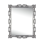 Izzi Mirror - Small Silver