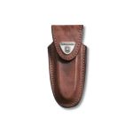 Victorinox Swiss Army Victorinox V4.0533 Medium Brown Leather Belt Pouch With Hook And Loop Fastener