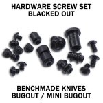 Black Stainless Replacement Hardware Screw Kit For Benchmade Bugout MINI Bugout And Bailout