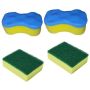 Klean Master - Bath And Dish Sponges Combo Pack