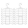 2 Pack Tank Top Hanger Bra Hanger Foldable 8-TIER Metal Hanger