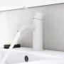 Mia Basin Mixer Tap White H17CM