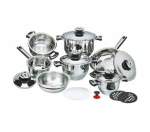 Smte 16 Piece Heavy Duty Induction Base Stainless Steel Cookware Set With Lids With Keychain