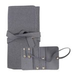 Microfibre Travel Jewellery Roll Grey 20CM