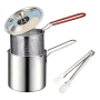 Deep Fryer Pot With Basket And Handle