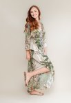 Goddess Kaftan - One Size Fits All Tropical Orange