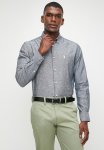 Polo Lex Long Sleeve Plain Linen Shirt - Navy