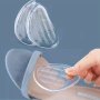 1 Pair Silicone Forefoot Cushions - Transparent Non-Slip Insoles For High Heels & Sandals Half Size Fit Shock Absorbing Comfort