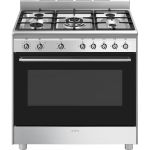 Smeg 90CM Stainless Steel Full Gas Freestanding Cooker - SSA91GGX2