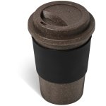 Kooshty Brown Bean Plastic Double-wall Tumbler 400ML – Black