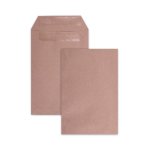 Leo 152 X 102MM Manilla Plain Wage Gummed Envelopes - Open Short Side - Box Of 500