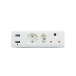 3 Way Multiplug With 2 USB Charging Slots
