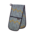 Small Crop Field Aqua Oven Glove