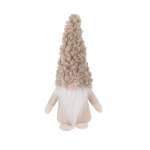 Gnome With High Hat And Foam Body Brown Colour 8X8X22CM Beige