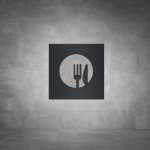 Restaurant Sign D02 - Black - Powder Coated Aluminum