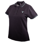 WBL364 Black aqua Ladies Sj Tipped Golfer S23 - 2XL