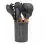 Silicone Utensil Set - 12 Piece - Grey