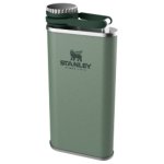 Stanley Classic Easy Fill Wide Mouth Pocket Flask 230ML - Hammertone Green