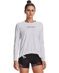 Women's Ua Pieced Mesh Long Sleeve - White XL