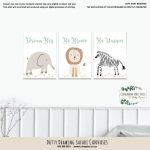 Canvas Dotty Drawing Safari Canvases