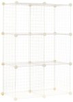 Amazon Basics 6 Cube Wire Grid Storage Organizer Stackable Storage Cubes Modular Closet Organizer Shelves 14.6" D X 30.3" W X 44
