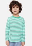 Jersey Top - Bright Green striped