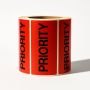 Priority Stickers - Semi-gloss - 100X50-500PCS/ROLL Adhesive Labels