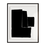 Blocks Art Print - A4 210 X 297MM Framed - Natural Frame