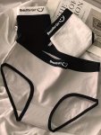 3PCS Seamless Contrast Trim Letter Print Briefs Simple Comfy Breathable Stretchy Intimates Panties Women's Lingerie & Underwear