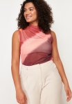 Pattern Mesh Knitted Blouse - Multi