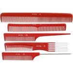 Pro Tip Comb Set With Pouch Red 5 PACK