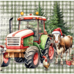 Printed Runner Country Christmas
