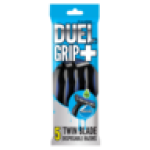 Duel Grip+ Twin Blades Disposable Razors 5 Pack