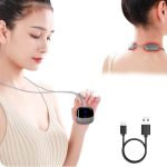 Neck Massager Ems Training Device Stimulator Muscle Powered For Muscle Conditioning For Body Muscles And Massage For Back Men An