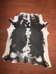 Aas Grade Nguni Hide 129 Black white XXL - Extra Large Brown white Paneled