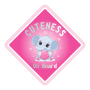 Baby On Board Vinyl Stickers - Colour - Set Of 3 Pink