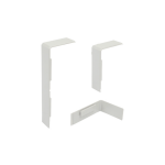ECO1 Single Compartment Pvc Power Skirting Joiner Strip - Black