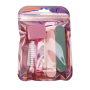 Nail Manicure Care Kit Nail File Buffer Polishing Block Dust Cleaning Tools