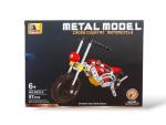 Diy Metal Cross Country Motorcycle Model Kit: 97 Pieces - Oola