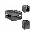 Desk Set – Round Perforated Steel Range – 812SI
