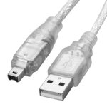 USB 2.0 Male To Firewire Ieee 1394 4 Pin Male Ilink Cable Length: 1.2M