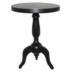 Midnight Pedestal Side Table